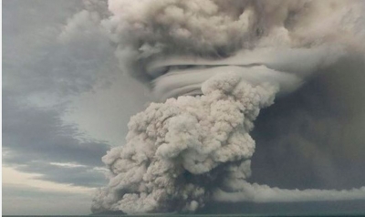 Erupci&oacute;n de volc&aacute;n submarino provoc&oacute; un tsunami en la isla de Tonga
