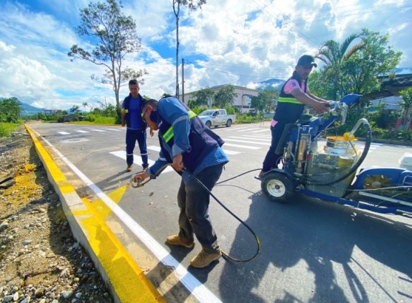 EMMOV inicia señalización en el cantón Paquisha