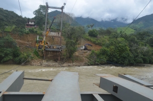 Prefectura avanza la construcci&oacute;n de puente carrozable en Cumbaratza
