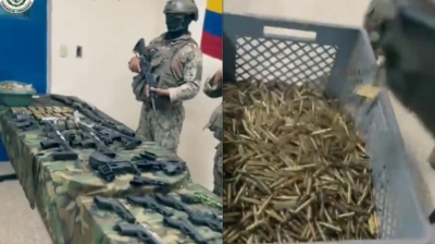 Militares hallan arsenal de armas, municiones y explosivos en la c&aacute;rcel Regional de Guayaquil