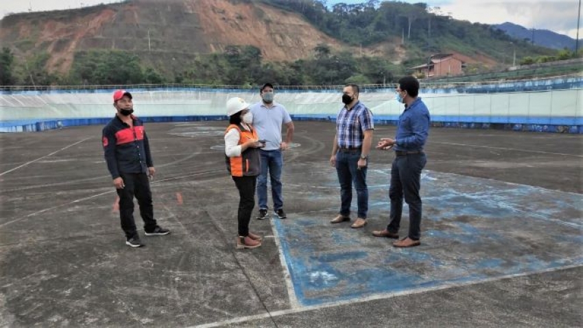 Autoridades deportivas verifican estado actual del Velódromo de Zamora