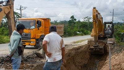 Barrio La Recta con mejoras en el alcantarillado sanitario