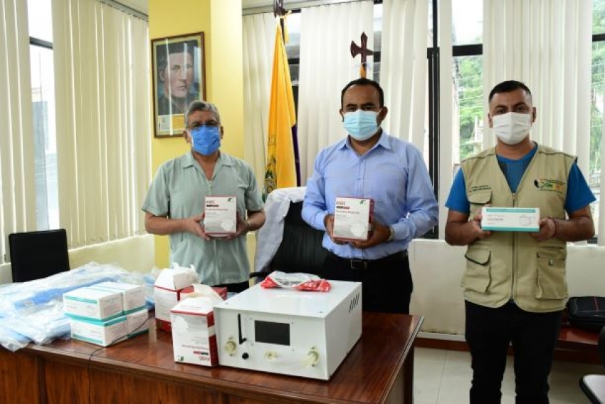 CENTINELA DEL CÓNDOR ENTREGÓ RESPIRADORES MECÁNICOS E INSUMOS MÉDICOS A HOSPITALES DE YANTZAZA Y ZAMORA