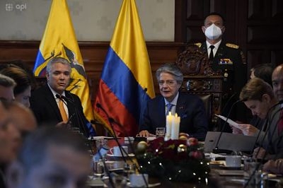 Guillermo Lasso e Iv&aacute;n Duque se reencuentran para el X Gabinete Binacional en Cartagena