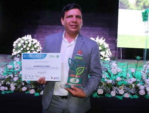 Zamora obtuvo el tercer lugar en la 7ma edici&oacute;n del Premio Verde BDE con su innovador proyecto de abono org&aacute;nico