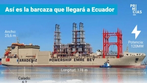 La barcaza turca contratada por el Gobierno costar&aacute; USD 114 millones