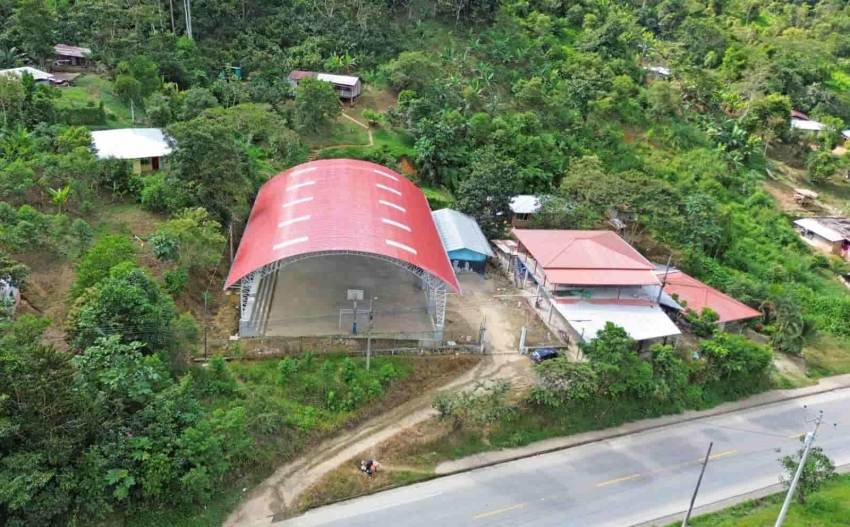 San Andrés cuenta con nueva cubierta en su cancha de uso múltiple