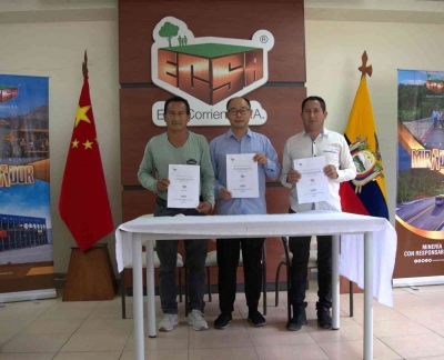 ECSA invierte m&aacute;s de USD 62 mil en infraestructura para el desarrollo de la parroquia Tundayme