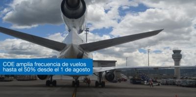 COE ampl&iacute;a frecuencia de vuelos hasta el 50% desde el 1 de agosto
