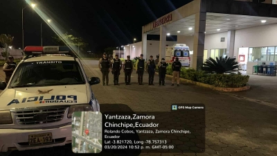 Persona herida por arma de fuego en Yantzaza