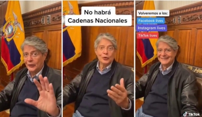 Guillermo Lasso anuncia que dar&aacute; mensajes en vivo por Facebook, Instagram y Tik Tok
