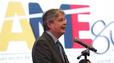 Lasso agradece a Llori y defiende reforma tributaria en la AME